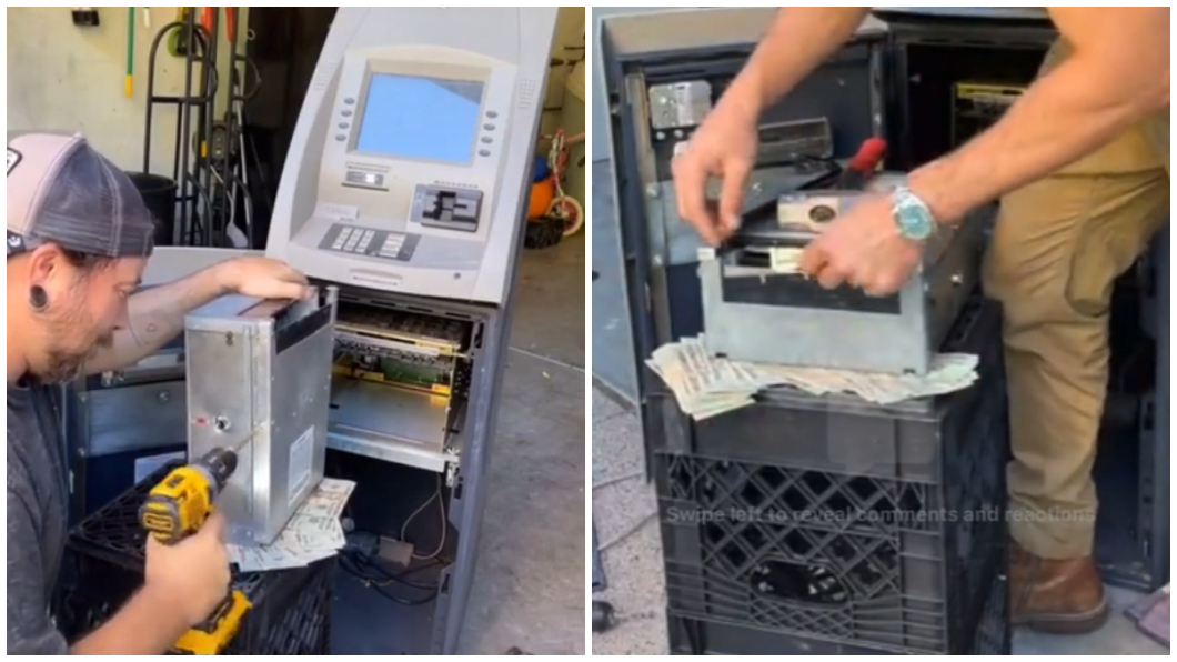 超幸運!3男收購古董ATM 撬開驚見5.6萬鈔票入袋