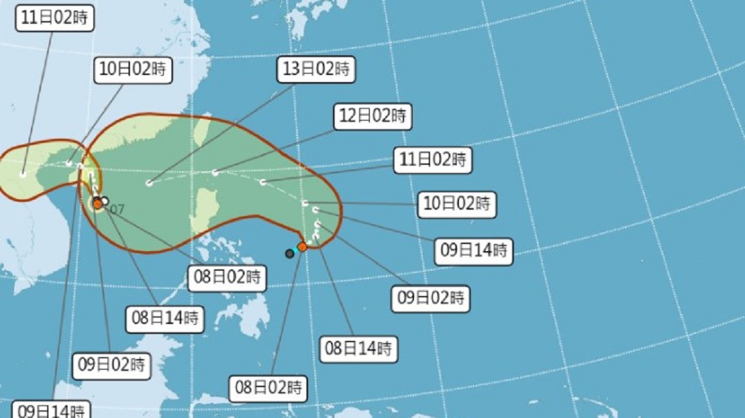 獅子山颱風生成!「圓規」接力恐直撲台 劇烈雨彈時程曝