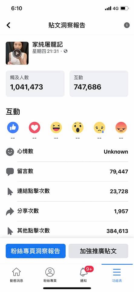 鄭家純公開前晚直播數據(圖/翻攝自雞排妹臉書)