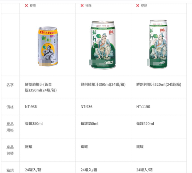 官網公布兩罐並無差別。（圖／翻攝自爆廢公社公開版）