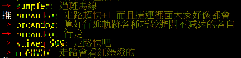 對於台北人的特徵，多數網友認為「走路很快」。（圖／翻攝自PTT八卦版）