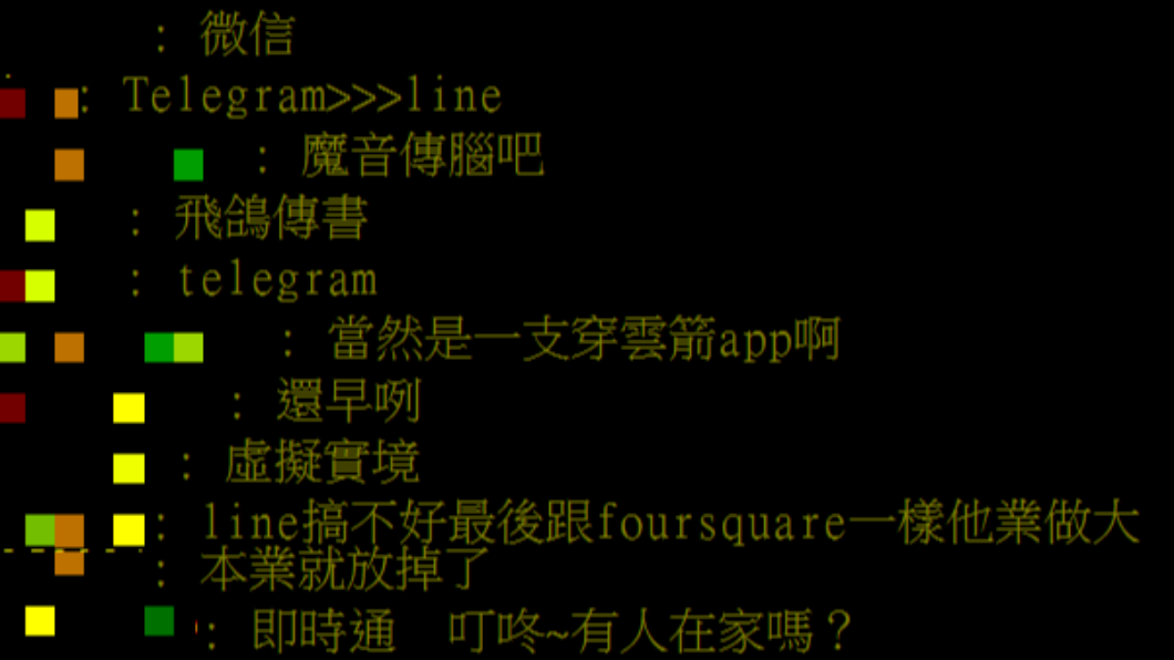 網友針對LINE是否會被取代熱議。(圖/翻攝自PTT)