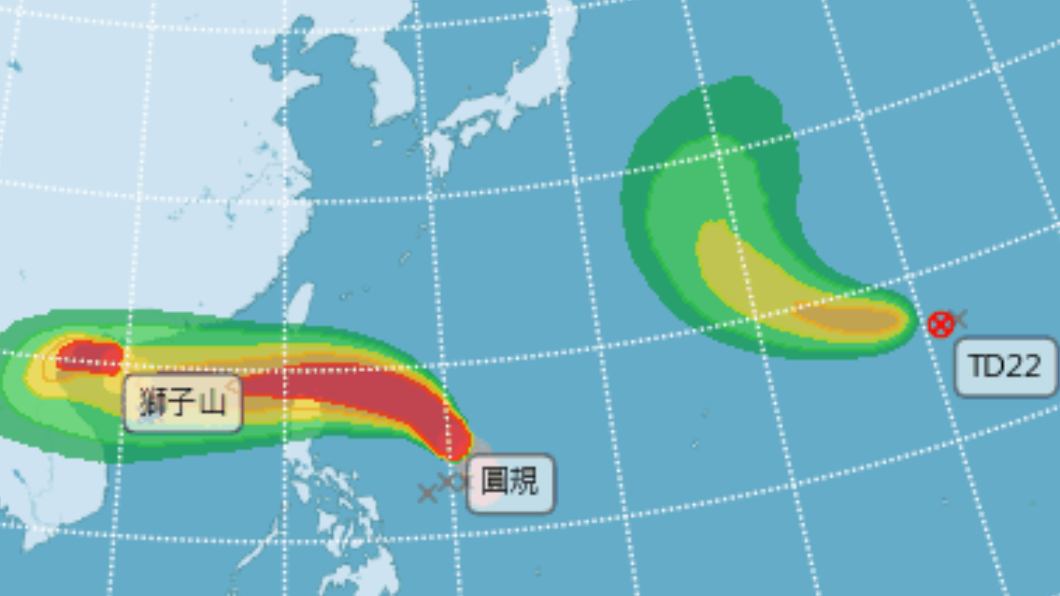 圓規明後天最逼近台灣 「共伴環流」恐釀致災性降雨