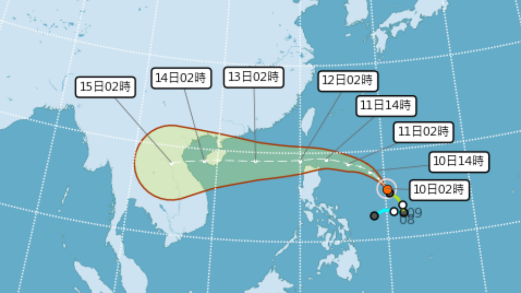 圓規颱風亂連假天氣!南修又生成 北部、東部明防「豪雨」