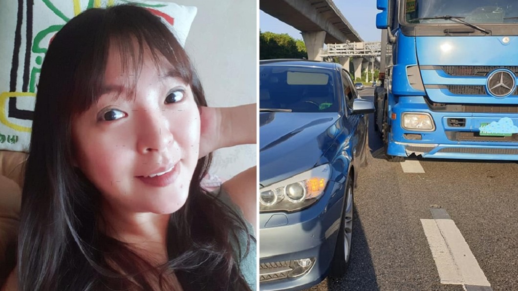 女星車禍逃死劫!高速公路「遭聯結車慘撞」驚險過程曝