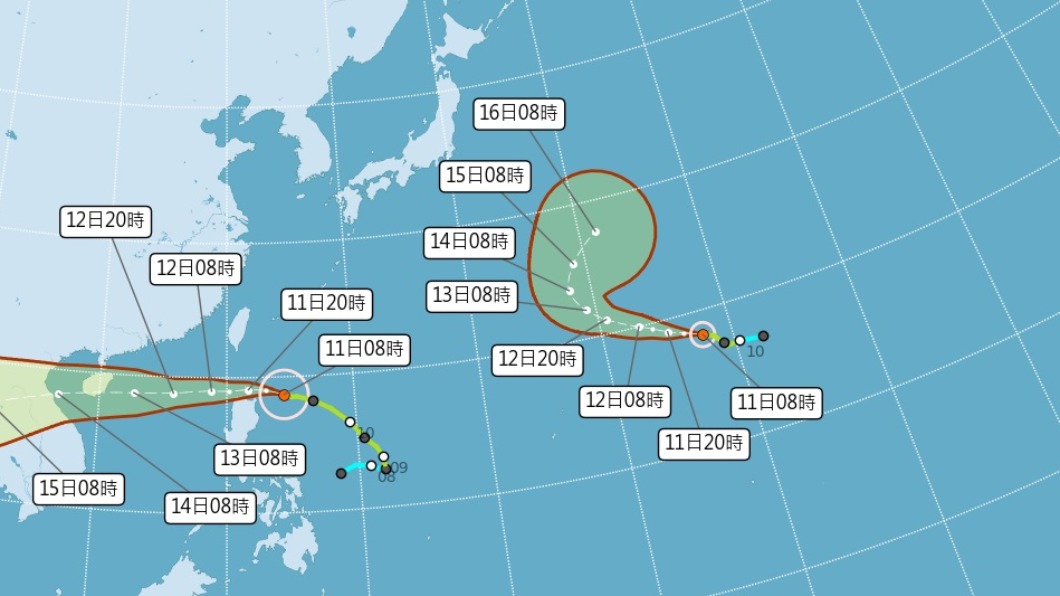 颱風圓規變胖！北、東部防豪雨　12日可望解除海警