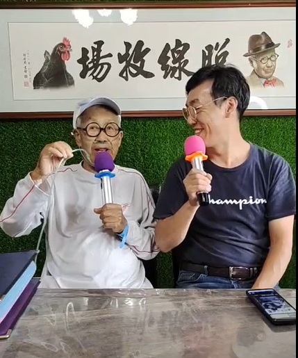 脫線住院後請假回家開直播還插著鼻導管。（圖／翻攝自脫線臉書）
