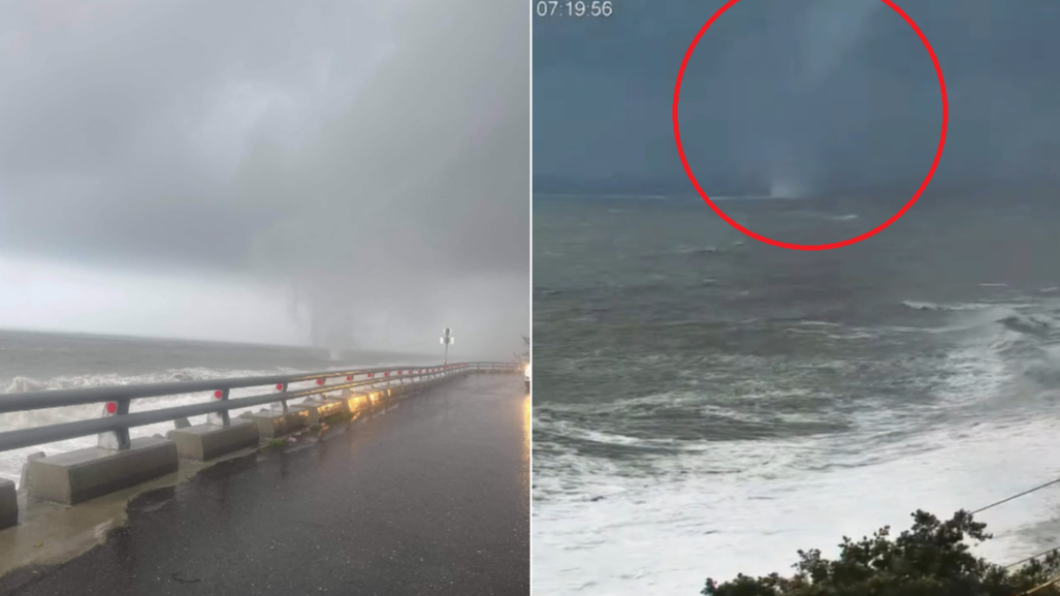 奇景曝光!台東外海「水龍捲疾走」 在地驚喊:好感動