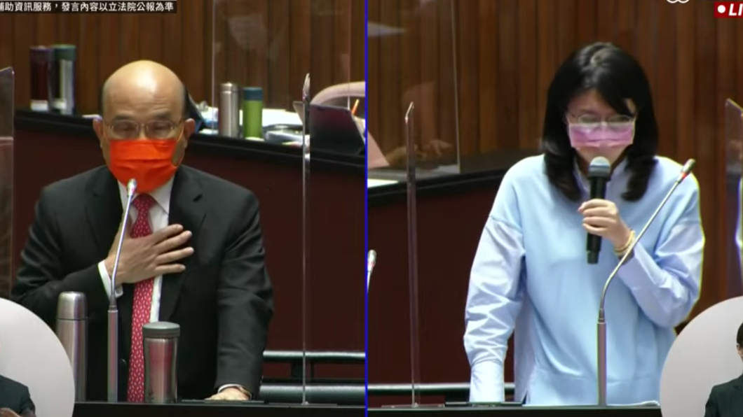 藍委質疑謝志偉「搖國旗很吐血」 蘇貞昌:我不會