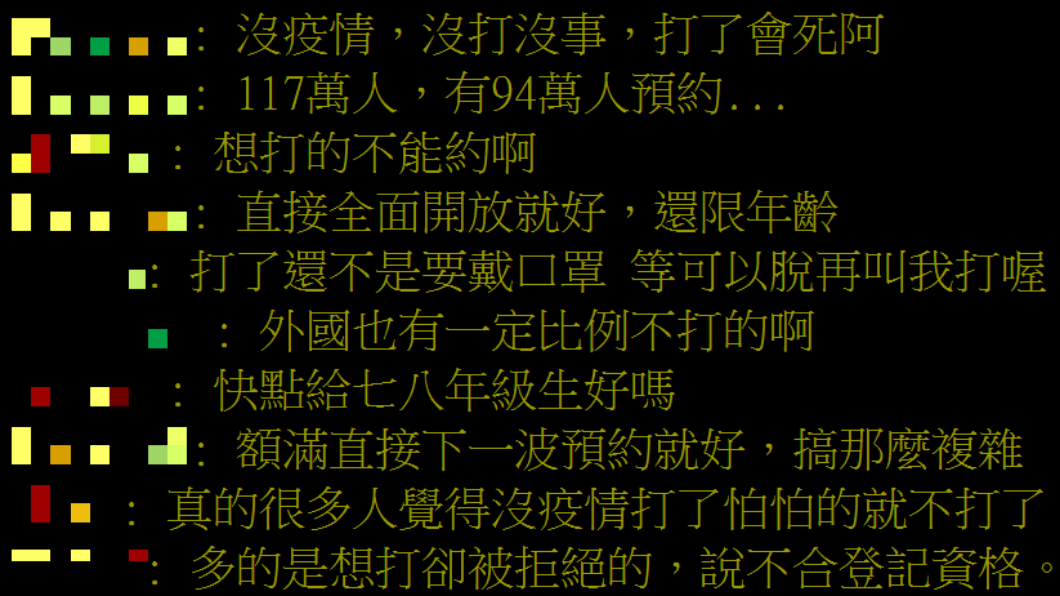 網友針對BNT打氣低迷熱烈討論。(圖/翻攝自PTT)