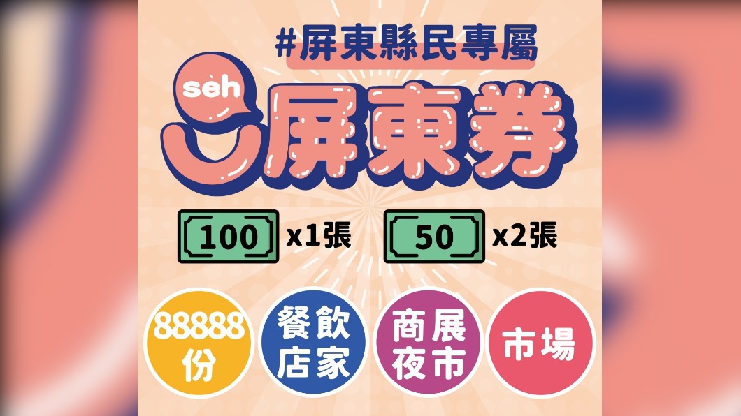 振興攤商買氣 面額200元「屏東券」開放縣民登錄