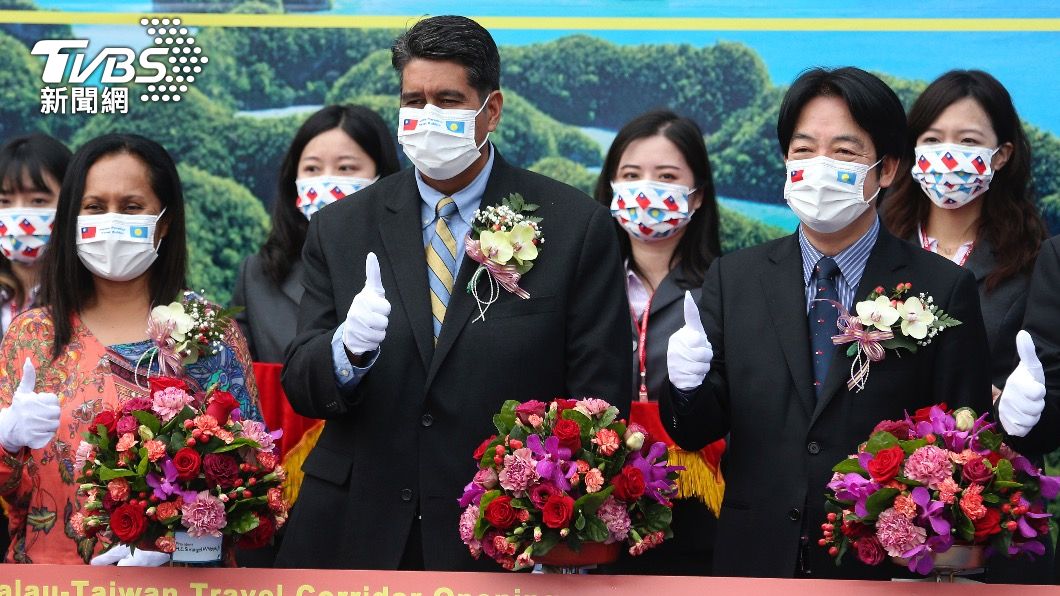 帛琉總統惠恕仁夫婦3月底時還來台灣推廣觀光。(圖/達志影像美聯社)