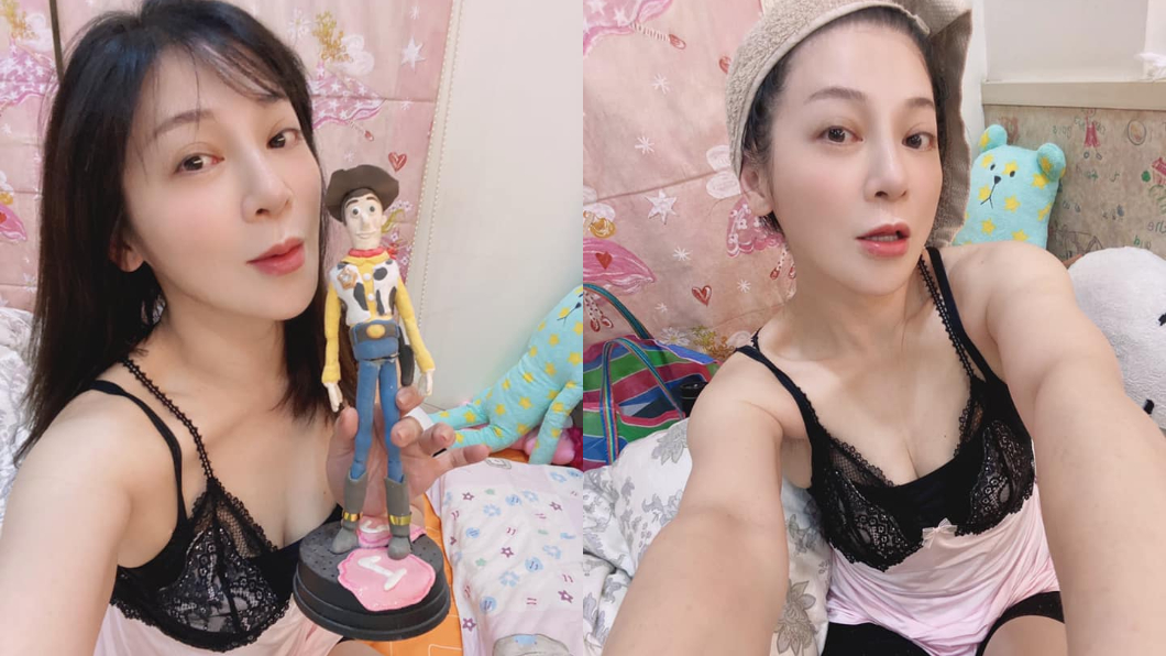 王彩樺睡衣照讓粉絲鼻血直流。（圖／翻攝自王彩樺-台灣濱崎步臉書） 