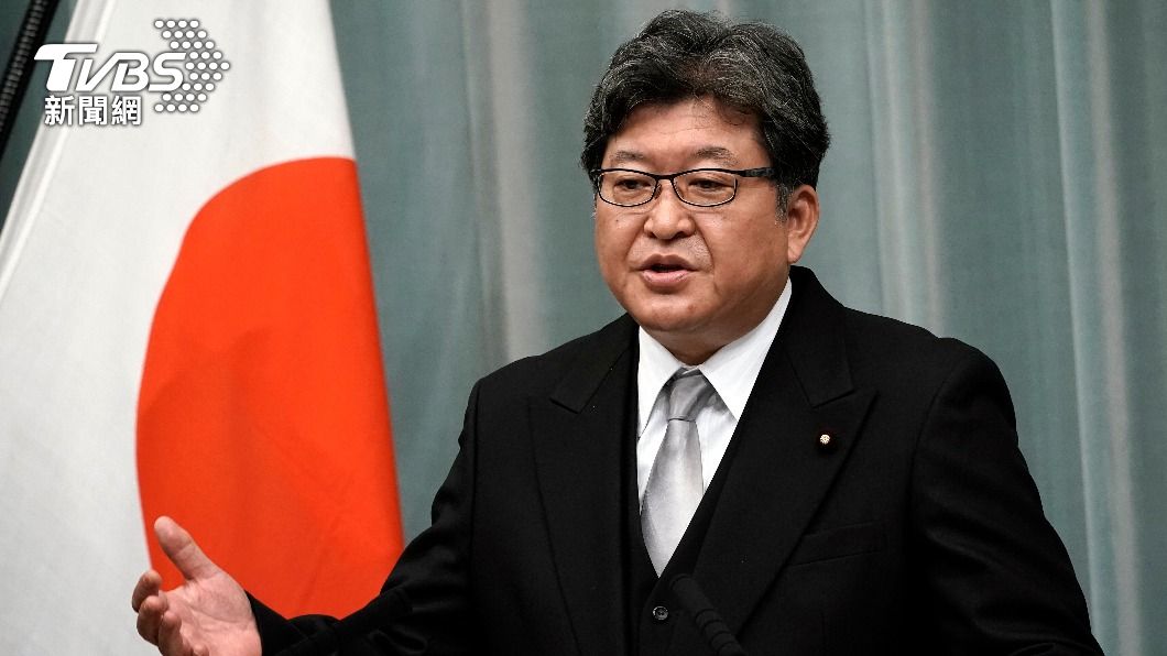 日本經濟產業大臣萩生田光一。(圖/達志影像美聯社)
