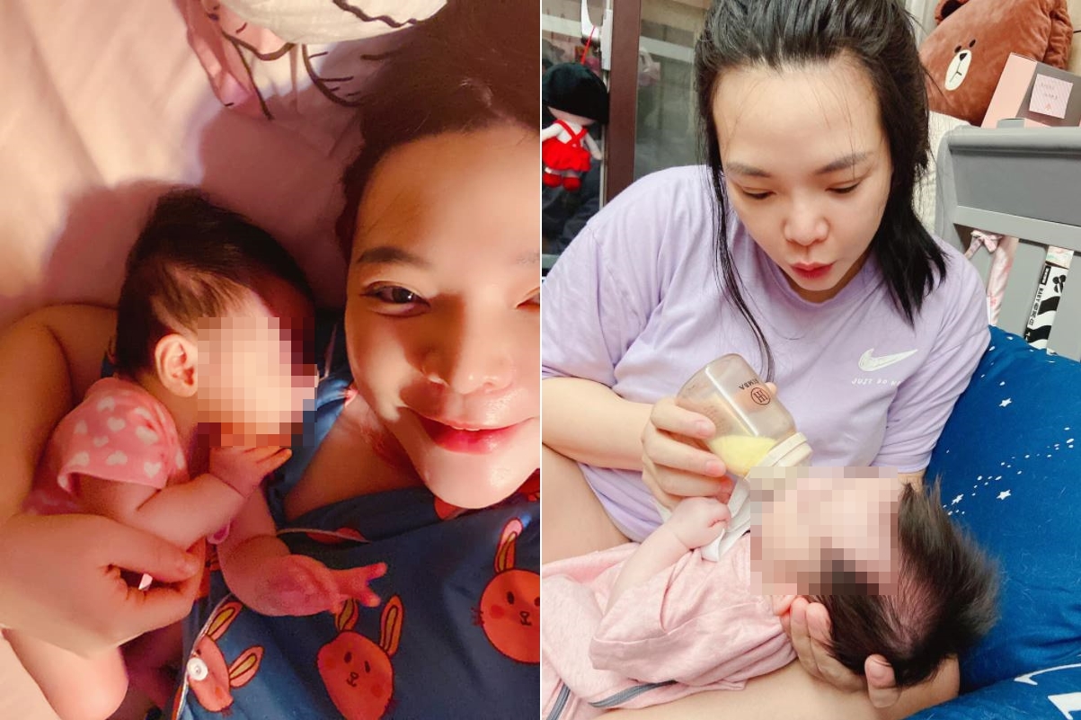小甜甜當時憤而帶著女兒離家出走。（圖／翻攝自小甜甜臉書）