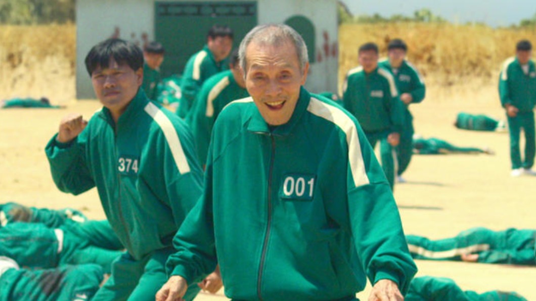 《魷魚遊戲》裡的001號吳一男。(圖/翻攝自Netflix IG)