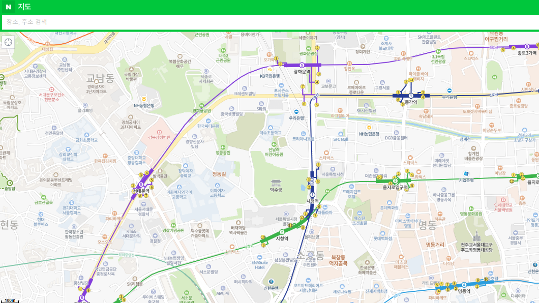 南韓政府利用主要搜尋網站防範性犯罪。（圖／翻攝自naver map）