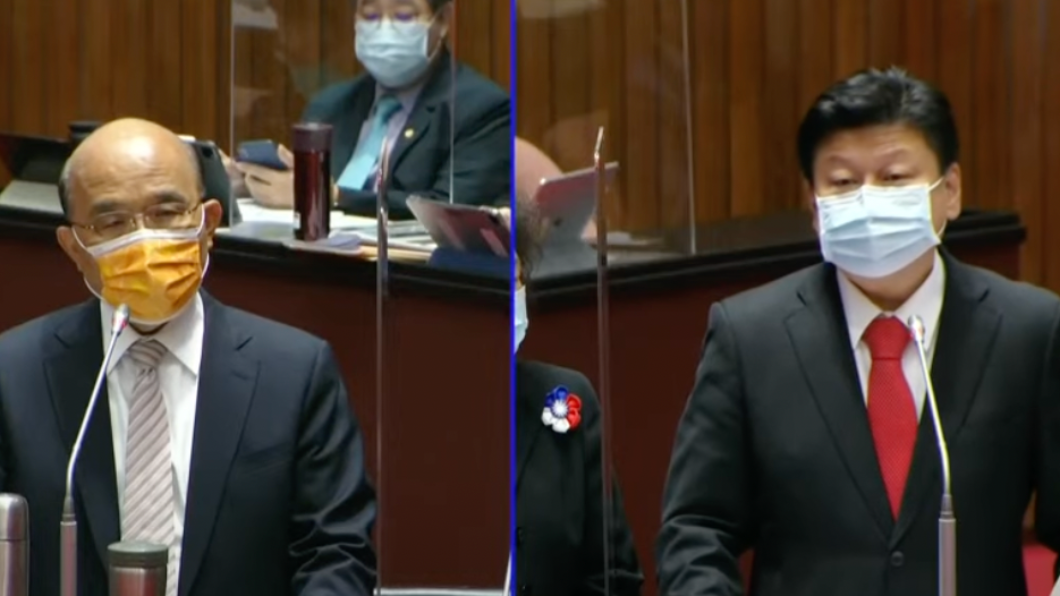 傅崐萁「諄諄教誨」批政府窮兵黷武 蘇揆:你馬卡差不多