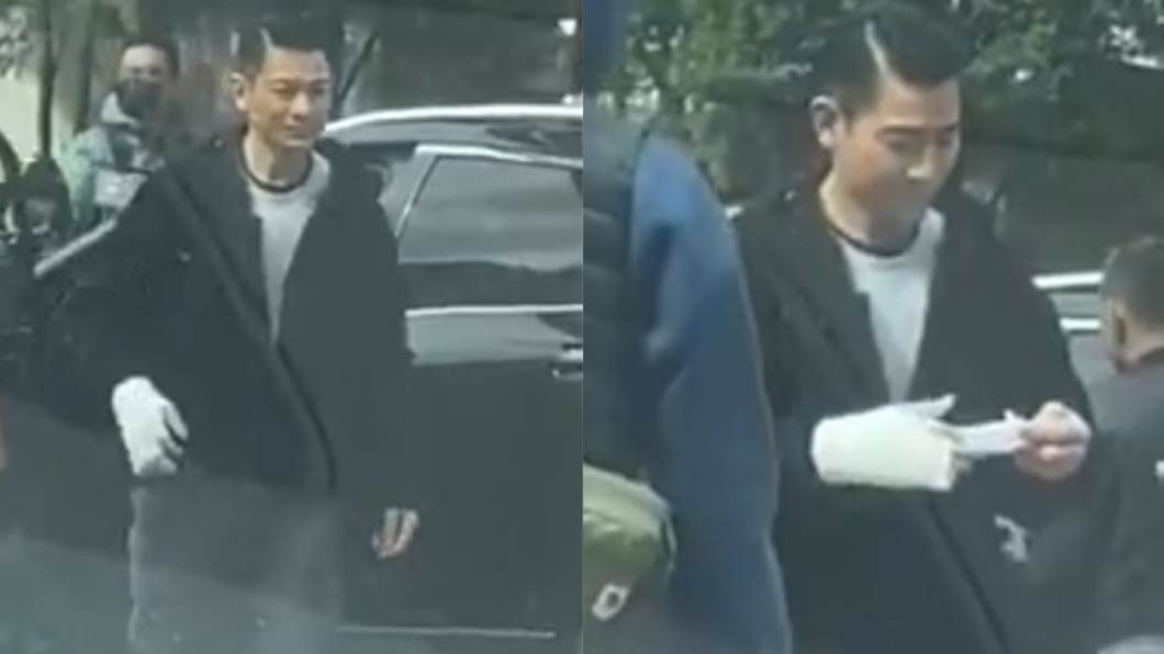 劉德華正在趕拍新電影。(圖/翻攝自微博)