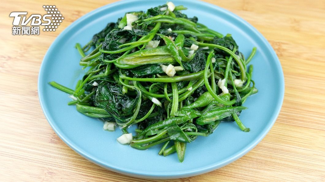 地瓜葉膳食纖維含量高。（示意圖／shutterstock達志影像）