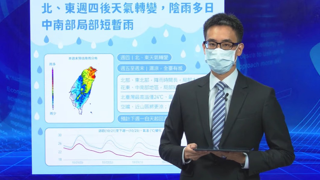 氣象局資深預報員李孟軒。(圖/氣象局)