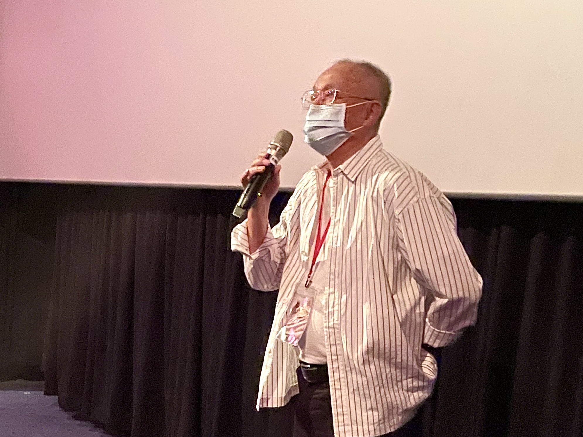 紀錄片《回眸》監製陳坤厚導演出席首映會。（圖／牽猴子提供）