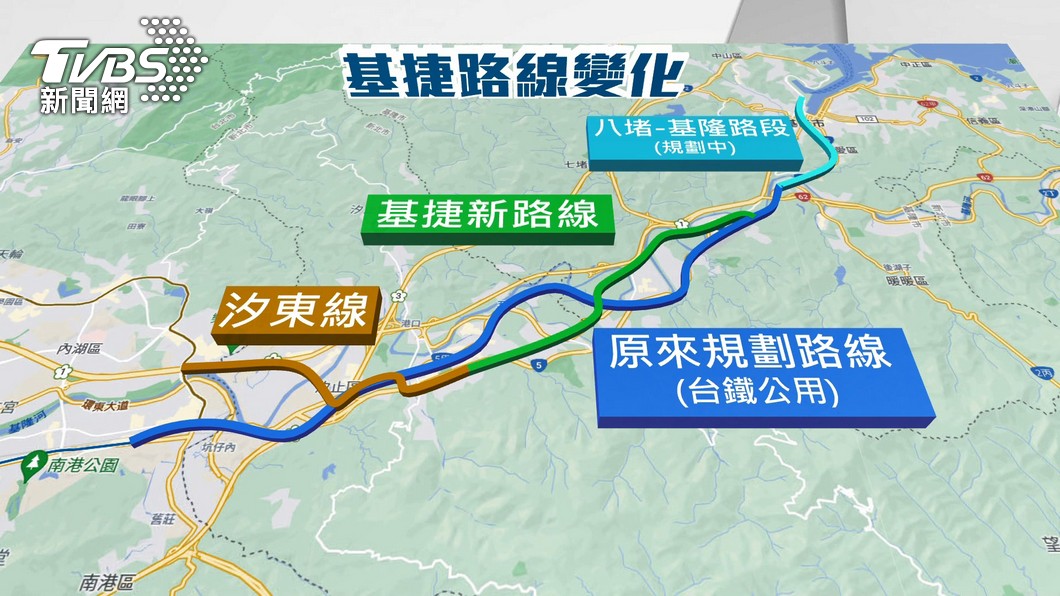 基隆捷運規劃可能路線。(圖/TVBS)