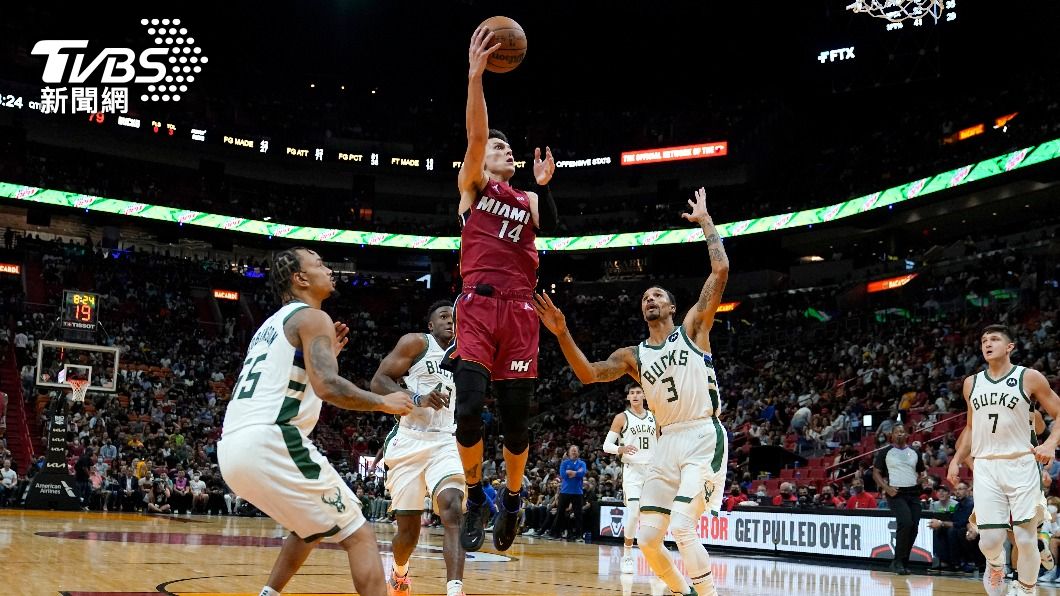 NBA赫洛砍全隊最高27分　率熱火42分差擒公鹿