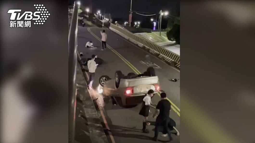 車禍現場。(圖/TVBS)