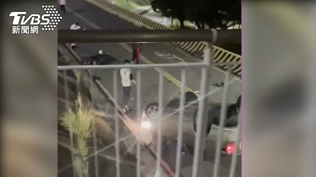 附近住戶聽到煞車聲被驚醒。(圖/TVBS)