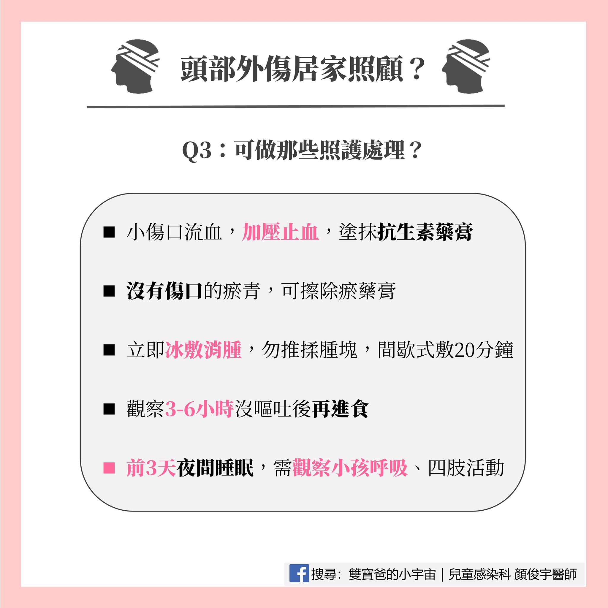 幼兒頭部外傷QA-2。(圖/翻攝自顏俊宇臉書)