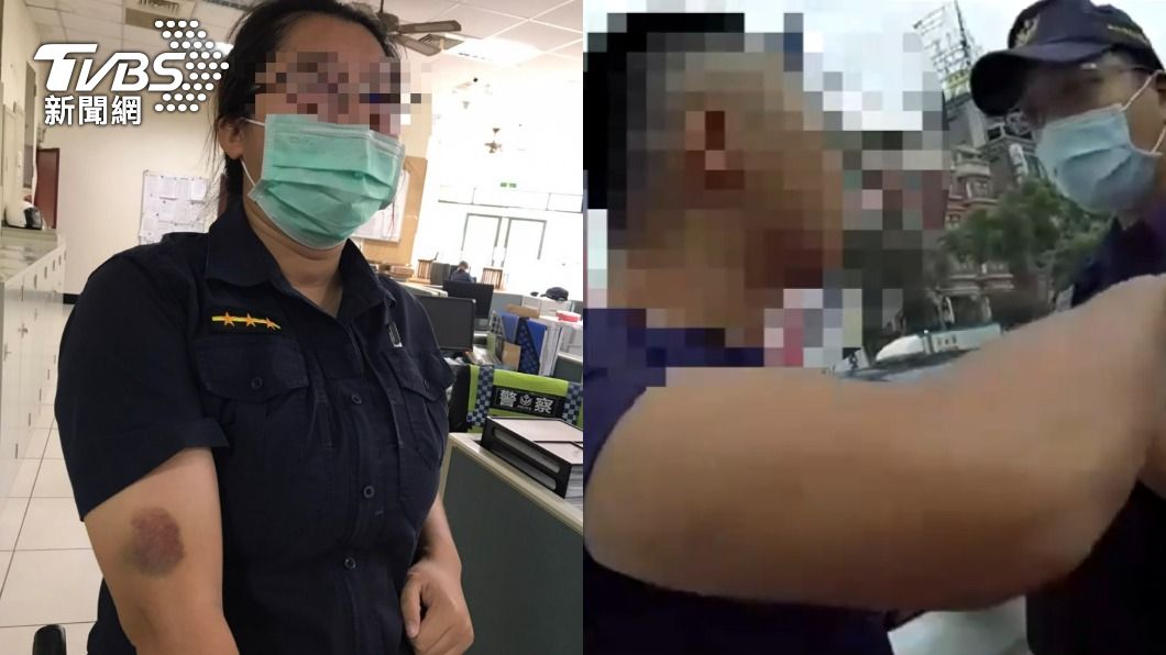 紅燈等到睡著…男被叫醒竟暴走　女警手臂瘀青一大塊