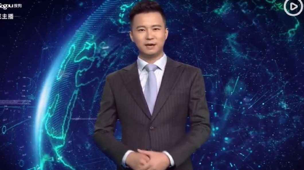 AI合成主播新小浩。（圖／翻攝自微信上的中國YouTube）