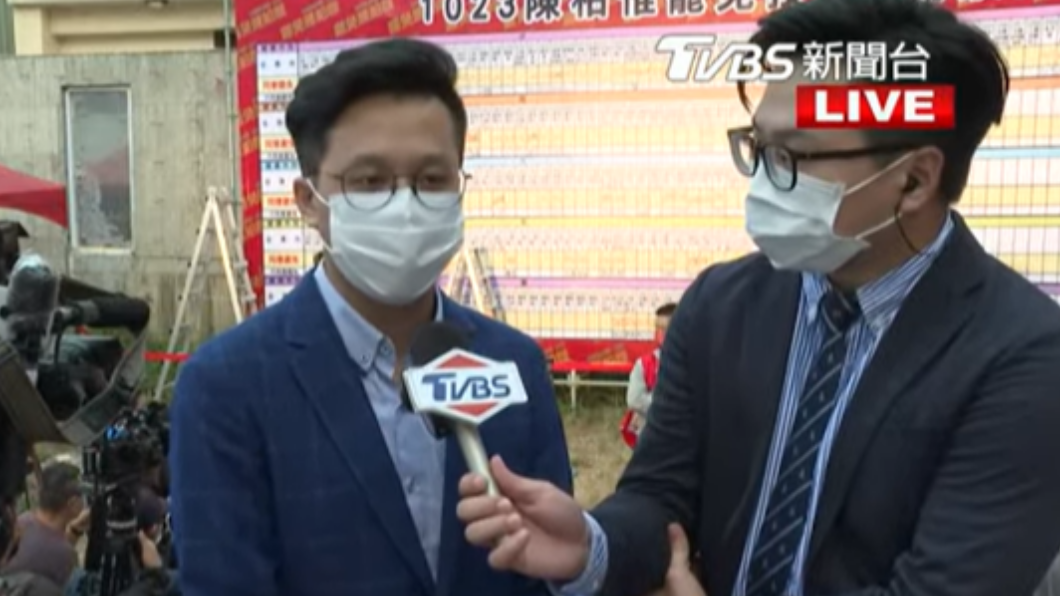 刪Q總部發言人Max表示,罷免陳柏惟跟藍綠對決沒有關係,是他不適任。 (圖/TVBS)