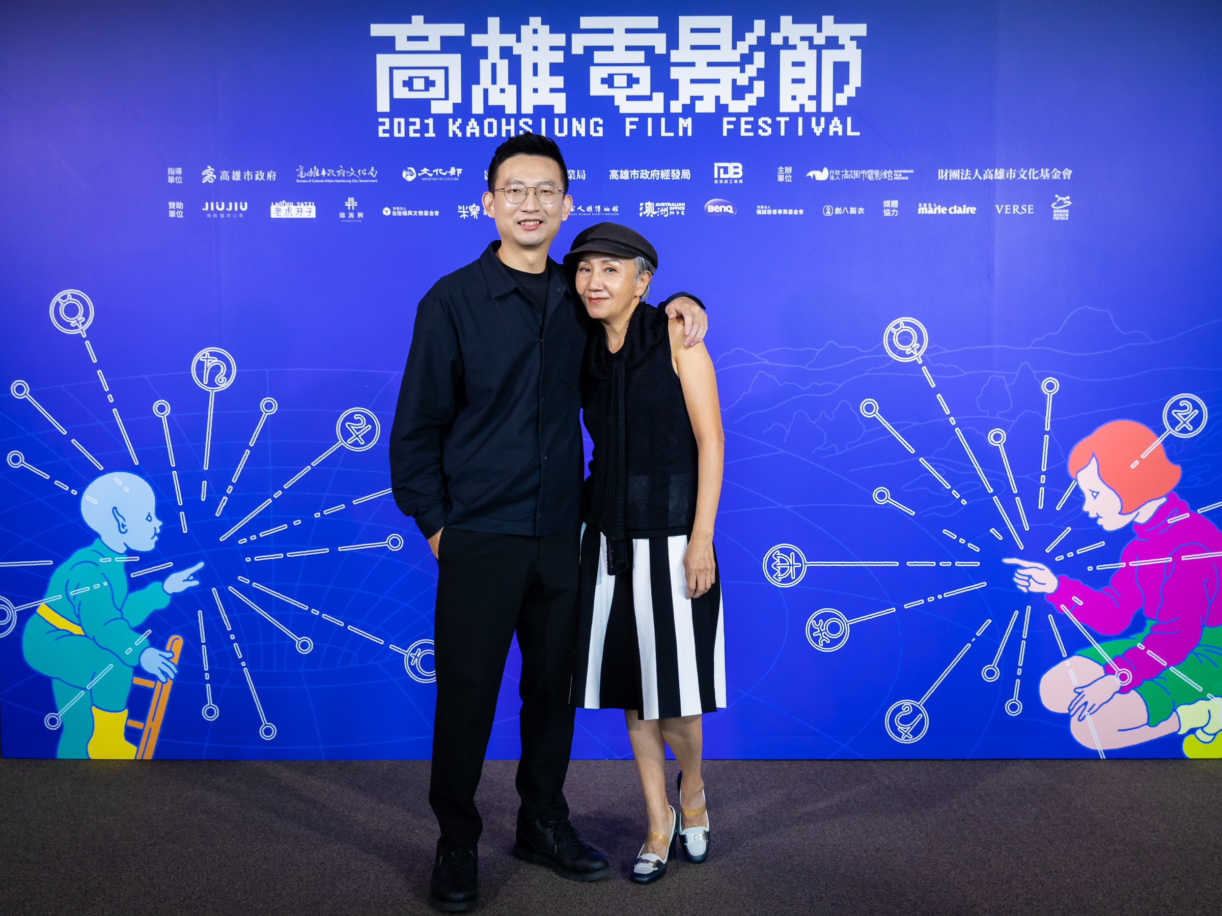 《看海》導演 林柏瑜(左)、陸弈靜。(圖/高雄電影節提供)