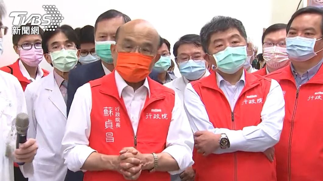 蘇貞昌對柯文哲、林右昌相互開砲議題做出回應。(圖/TVBS)