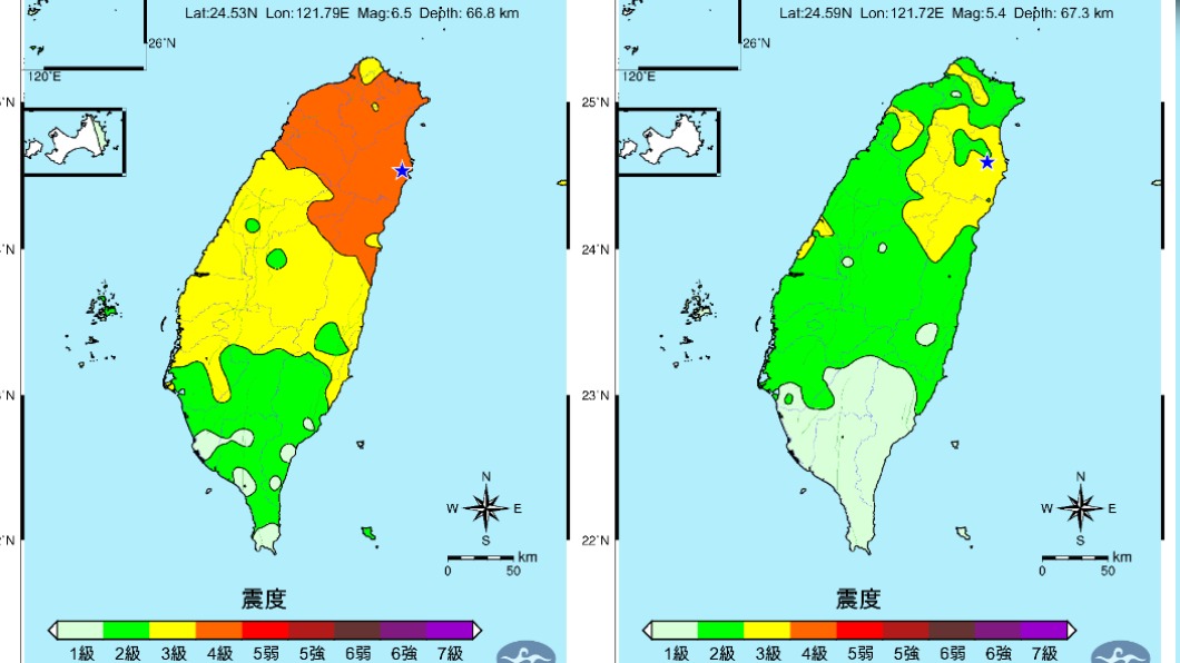 狂搖兩次!規模6.5、5.4地震 民眾嚇壞衝到室外