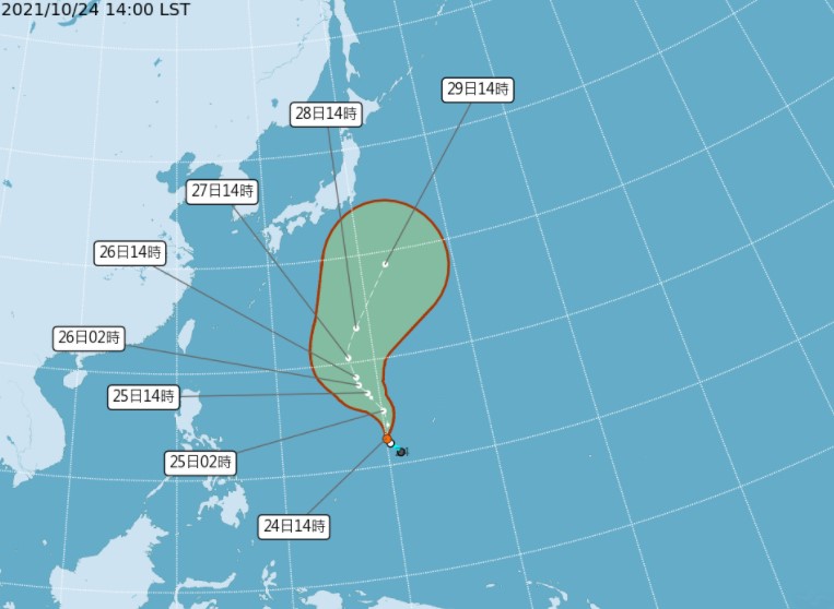 低壓可能增強為颱風，但預估對台無影響。（圖／中央氣象局）