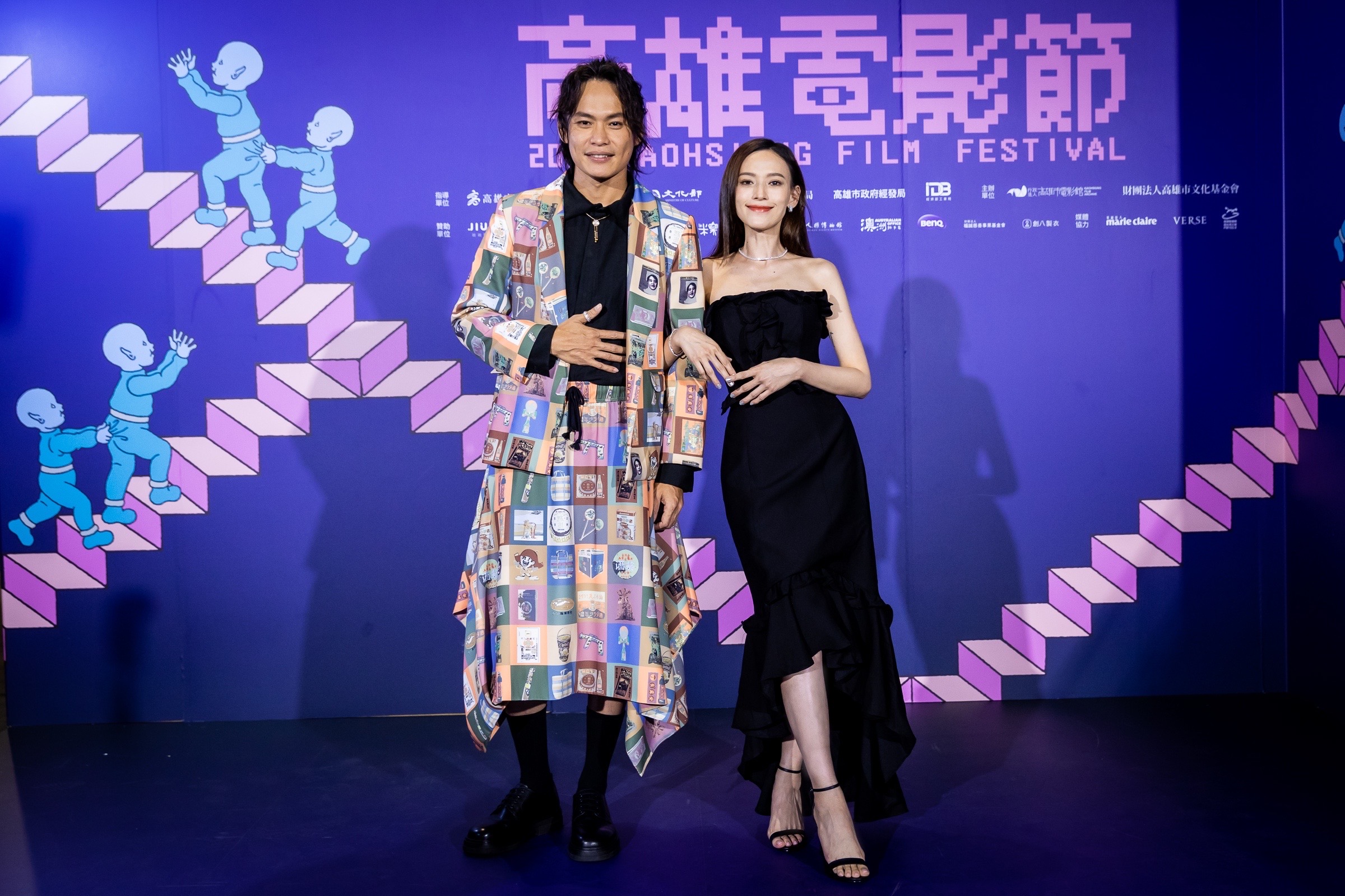 黃鐙輝、姚以緹擔任高雄電影節國際短片競賽主持人。(圖/高雄電影節提供)