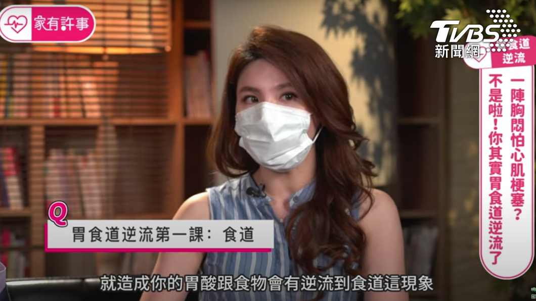 許書華解釋胃食道逆流症狀的成因。(翻攝自《健康2.0》YouTube)