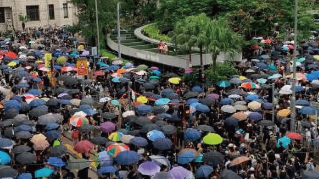 國民黨今天表示，力挺香港市民能擁有基本的言論自由。（圖／翻攝自國民黨臉書）