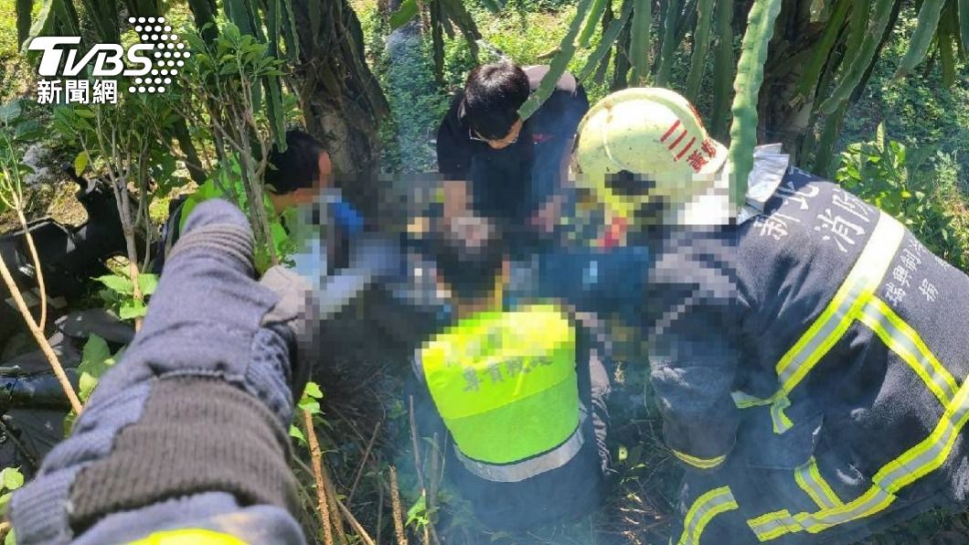 警消抵達時騎士已沒有生命徵象(圖/TVBS)