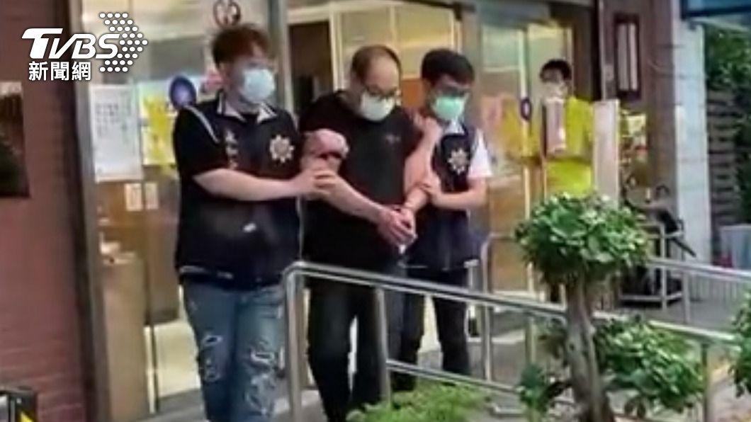 躲在山區的林姓犯嫌。（圖／TVBS）