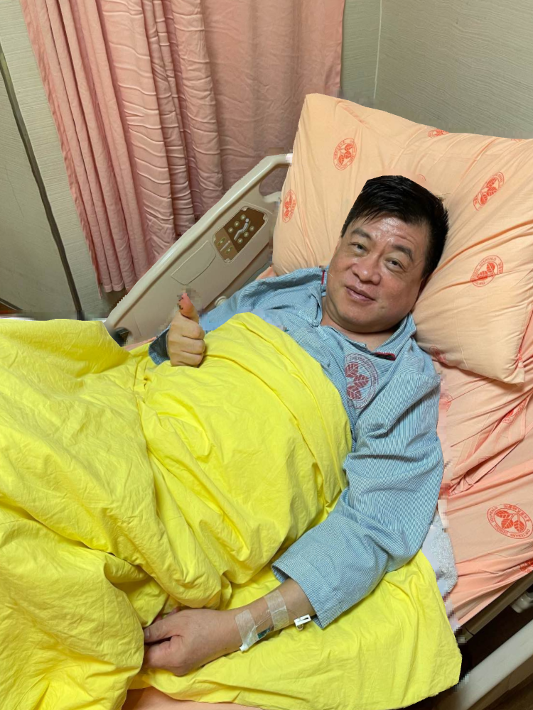 孫德榮憔悴病容曝光。(圖/翻攝自孫德榮臉書)