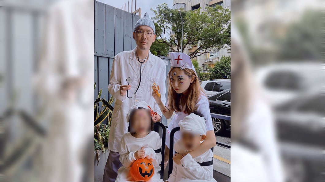翁馨儀扮成護士。(圖/翻攝自翁馨儀Facebook)