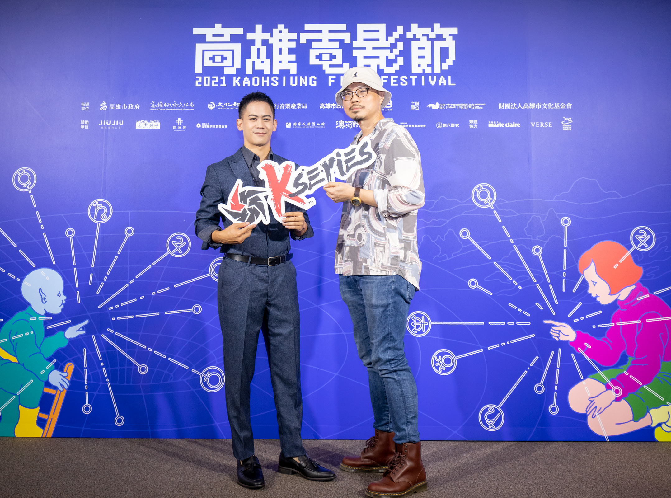 李淳（左）、導演曹仕翰來到高雄電影節。（圖／高雄電影節提供）