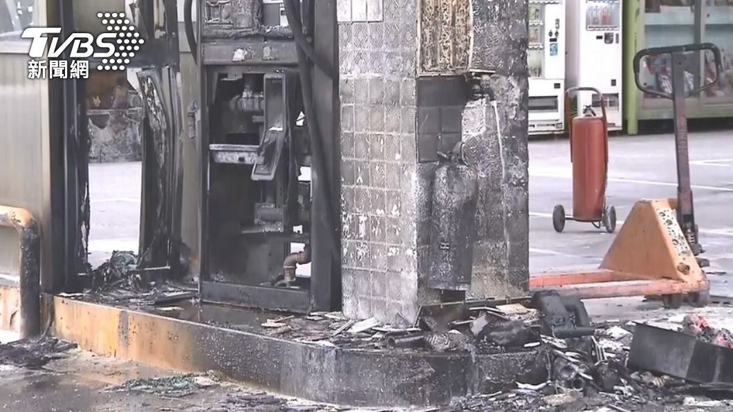 搬運加油機時發生火警。（圖／TVBS資料畫面）