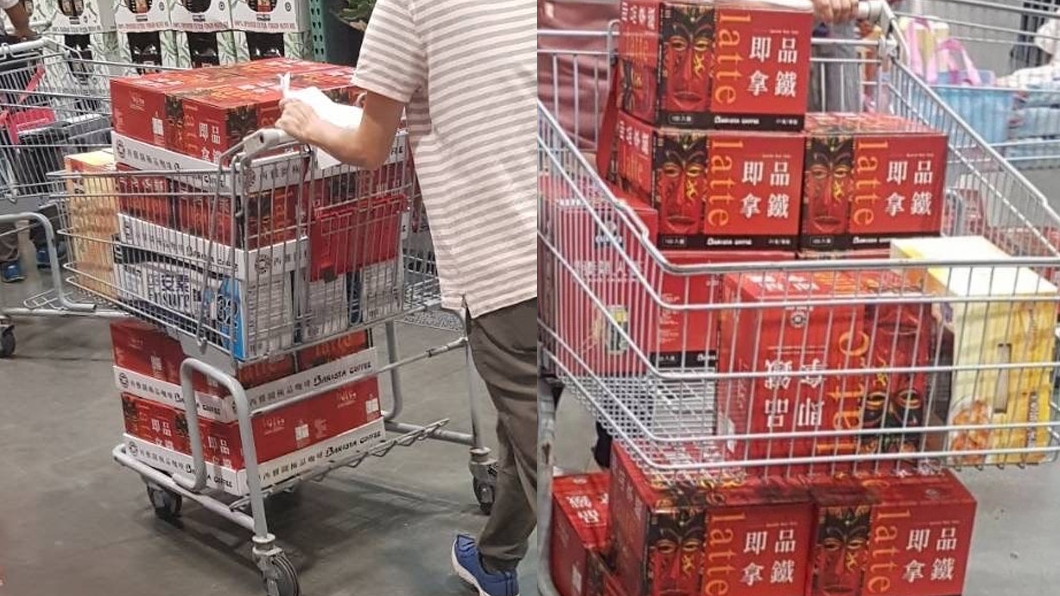 網友PO出民眾搶購掃貨的畫面。（圖／翻攝自臉書社團「Costco好市多商品經驗老實說」）