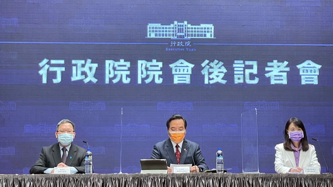政院今舉行院會後記者會。（圖／TVBS）