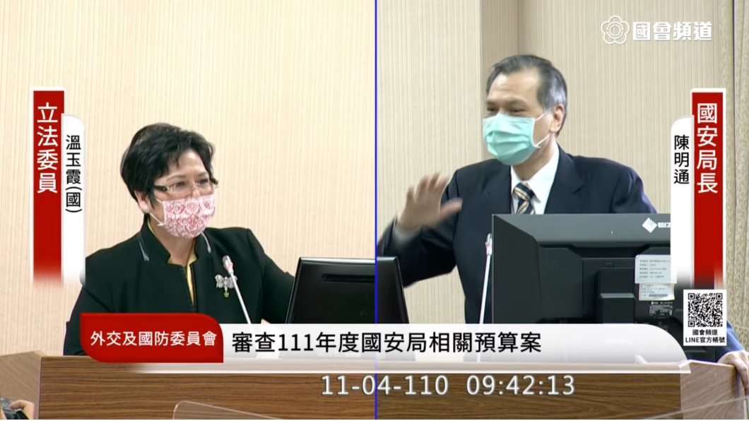 不可能就範中共武力脅迫 陳明通:雞屎落土也有三寸煙